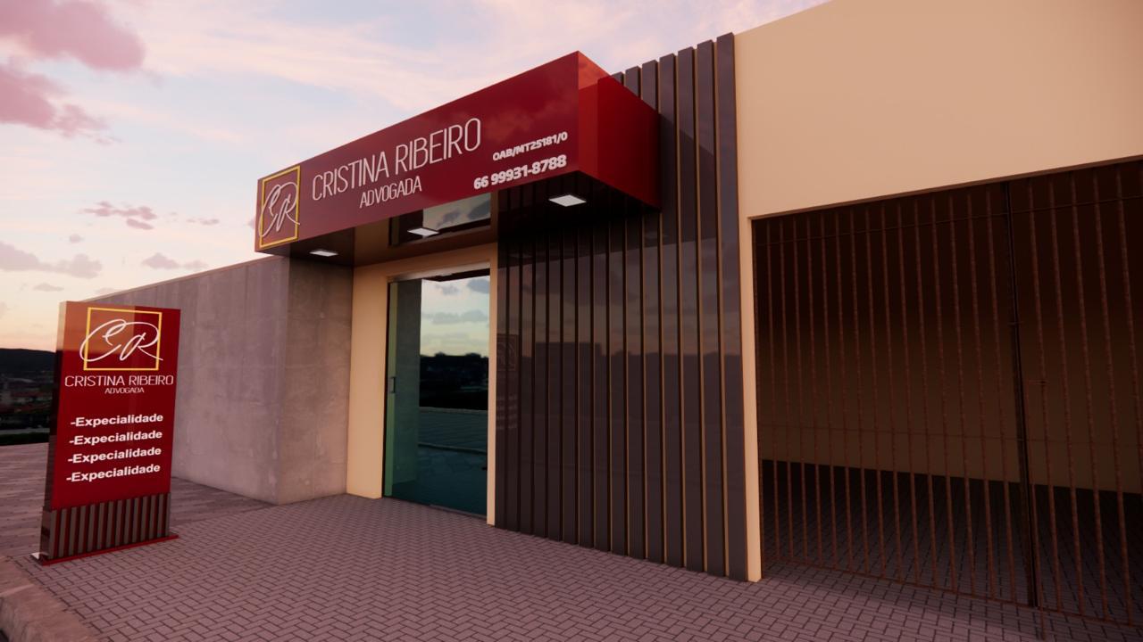 Fachada comercial em ACM com letreiro luminoso instalada pela Promidias em Rondonópolis